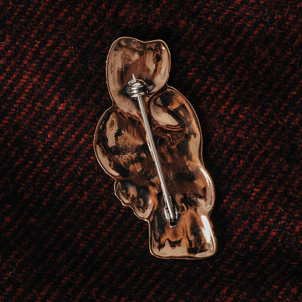 Birdman Brooch, Bronze - Image 3