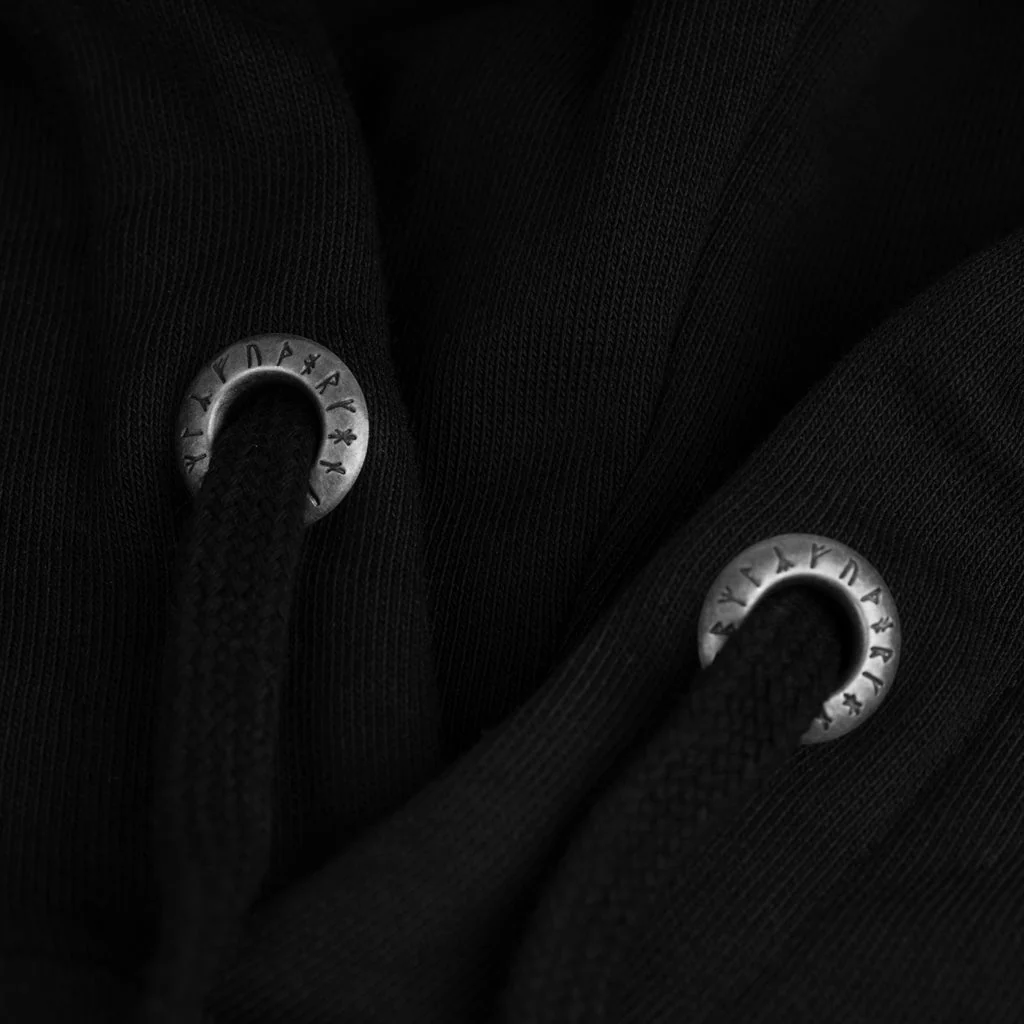 Premium Hoodie, Odin, Black - Image 6