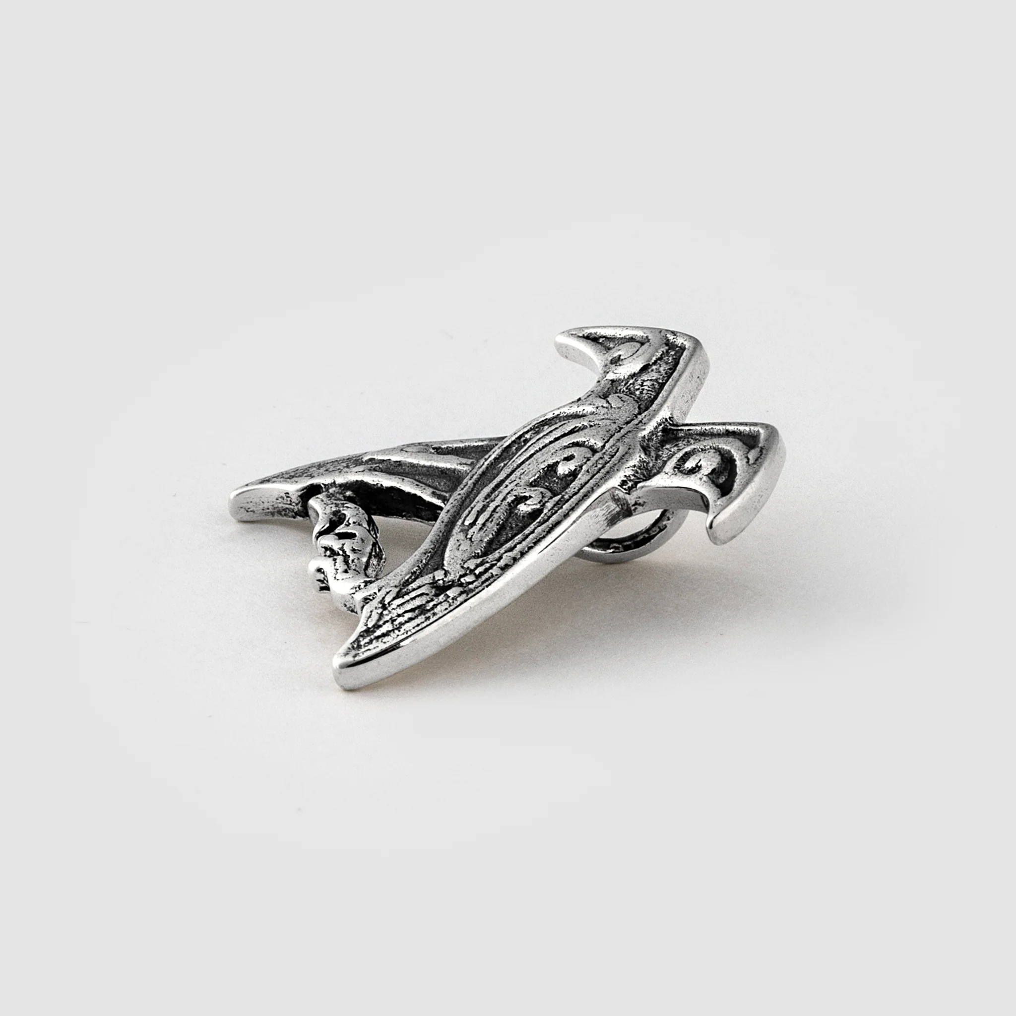 Huginn & Muninn Pendant, Silver - Image 4