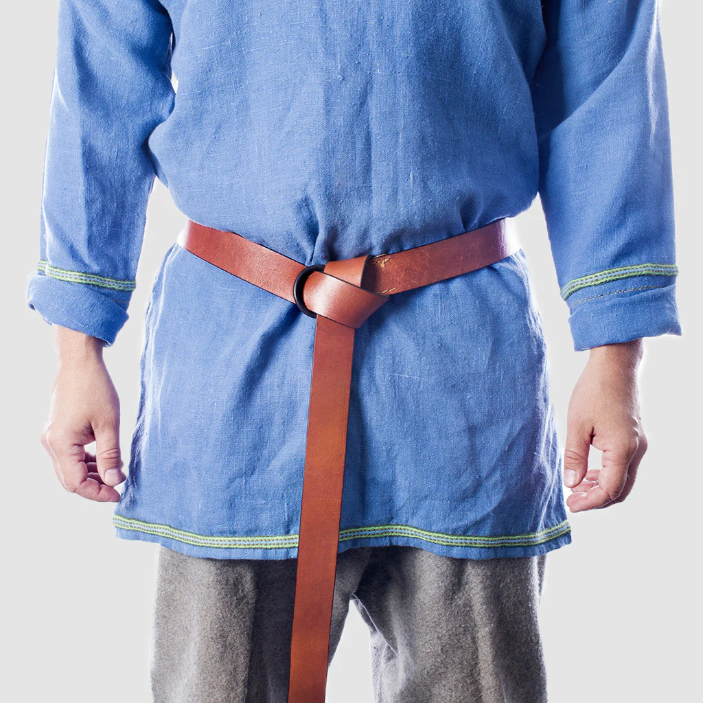 Viking Leather Belt, Iron Ring - Image 6