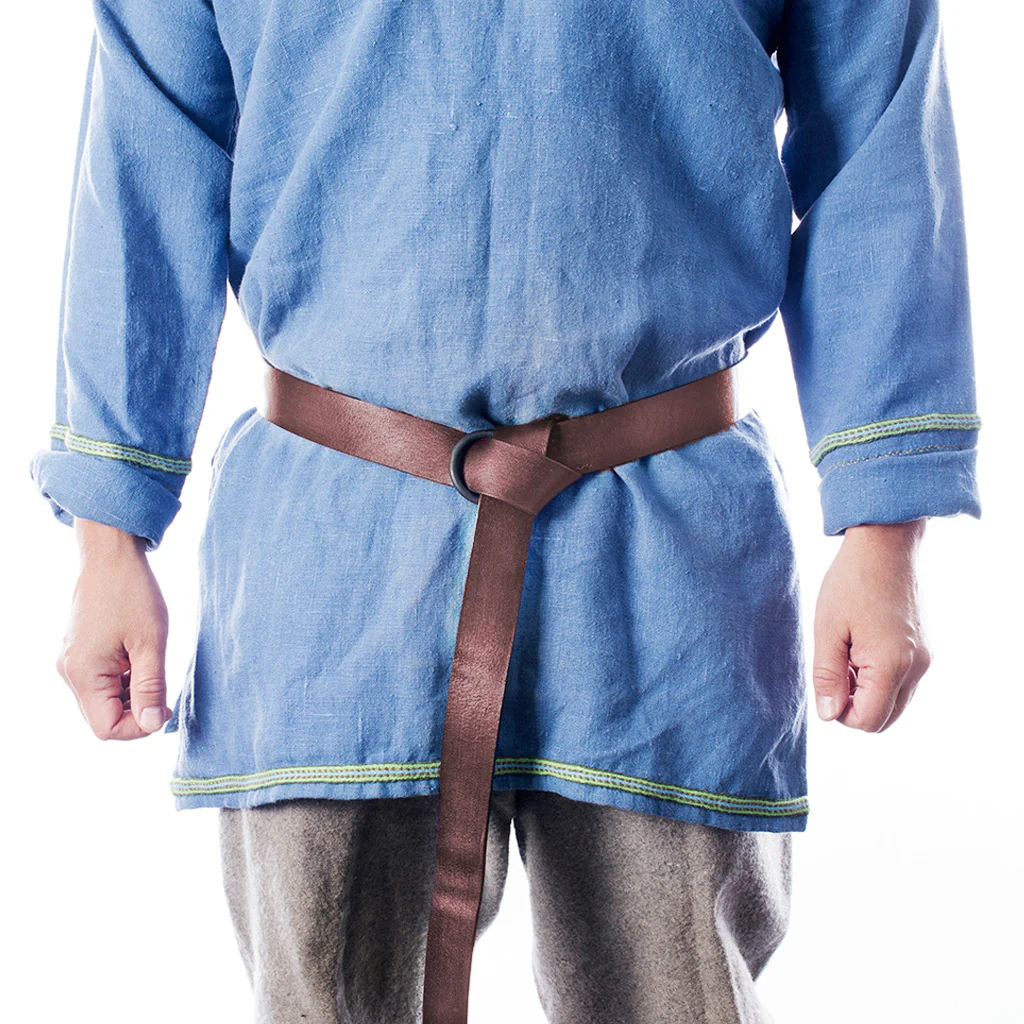 Viking Leather Belt, Iron Ring - Image 7